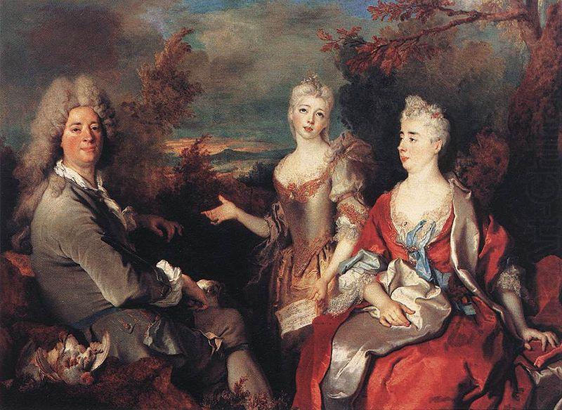 Nicolas de Largilliere Portrait de famille oil painting picture